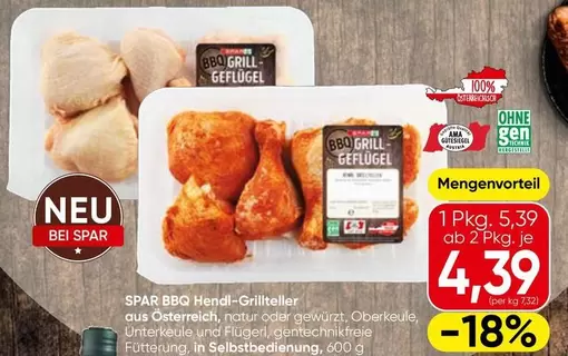 SPAR BBQ Grill-Hendl-Teile
