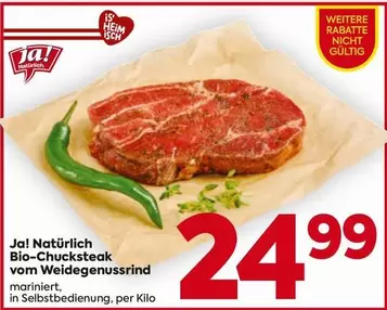 Bio-Chucksteak vom Weiderind