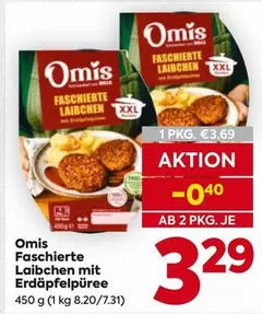 Faschiert Laibchen mit Erdäpfelpüree