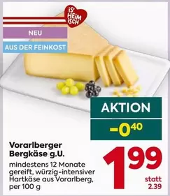 Vorarlberger Bergkäse g.u.