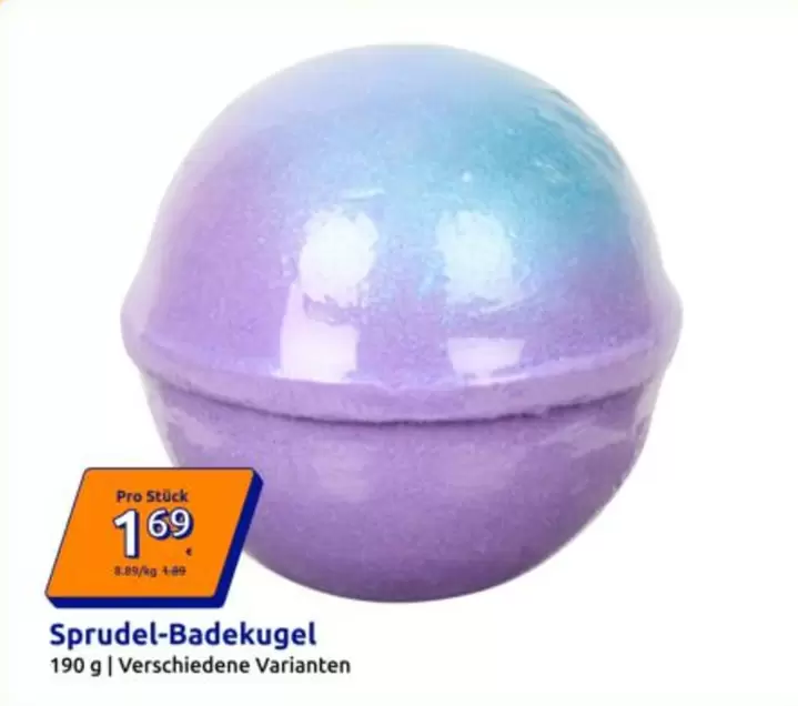 Sprudel-Badekugel