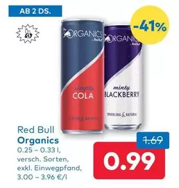 Red Bull - Organics 0.25 - 0.33 l