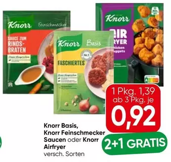 Knorr Basis, Knorr Feinschmecker Saucen oder Knorr Airfry