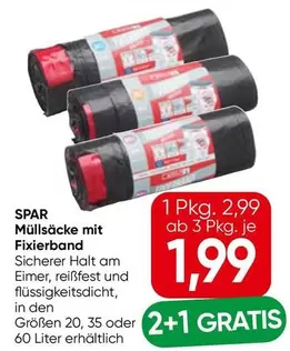 Müllsäcke mit Fixierband