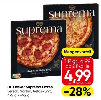 Pizzen versch. Sorten, tiefgekühlt