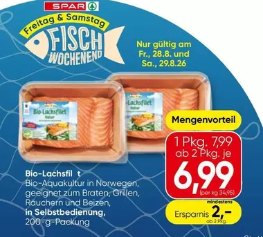 Bio-Lachsfilet