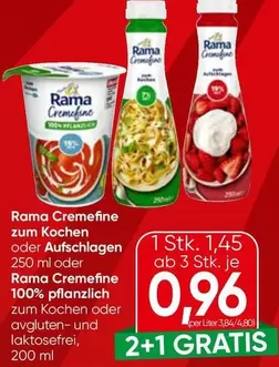 Rama Cremefine zum Kochen oder Aufschlagen