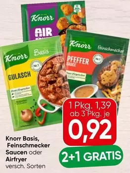 Basis, Feinschmecker Saucen oder Airfryer versch. Sorten