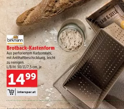Brotback-Kastenform