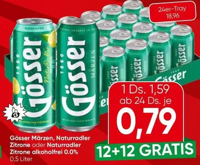 Märzen, Naturradler Zitrone oder Naturradler Zitrone alkoholfrei