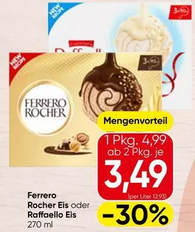 Rocher Eis oder Raffaello Eis