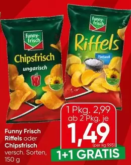 Riffels oder Chipsfrisch