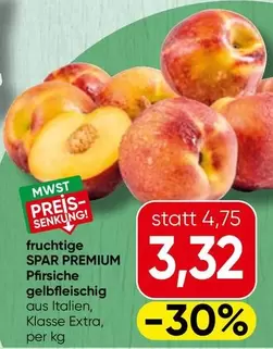 fruchtige SPAR PREMIUM Pfirsiche gelbfleischig