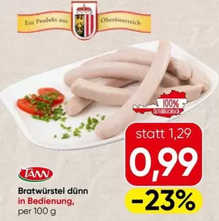 Bratwürstel dünn