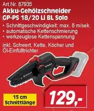 Akku-Gehölzschneider GP-PS 18/20 Li BL Solo