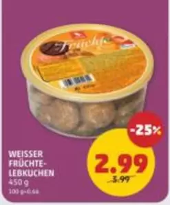 Lebkuchen - WEISSER FRÜCHTE-LEBKUCHEN