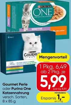 Gourmet - Perle oder Purina One Katzenahrung