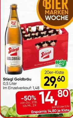 Stiegl - Goldbrr
0,5 Liter