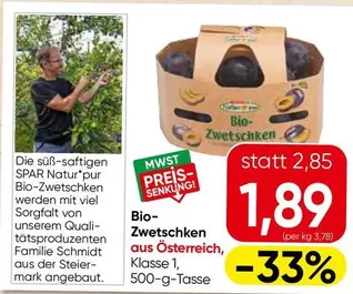 Bio - -Zwetschken