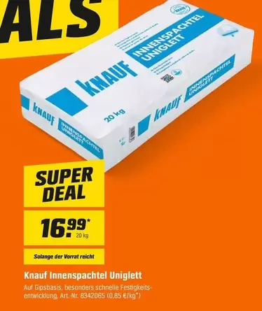 Innenspachtel Uniglett