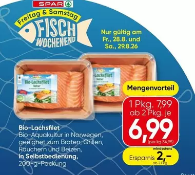 Bio-Lachsfilet