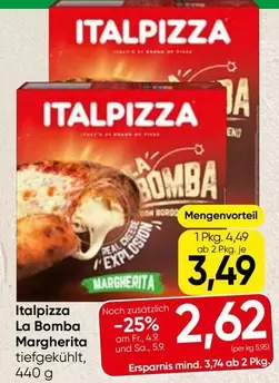 La Bomba Margherita tiefgekühlt
