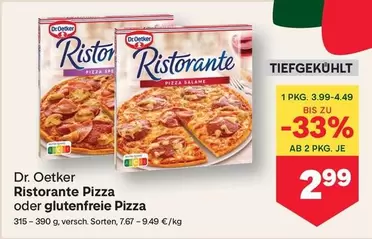 Ristorante Pizza oder glutenfreie Pizza