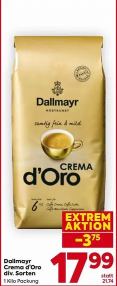 Crema d'Oro div. Sorten 1 Kilo Packung