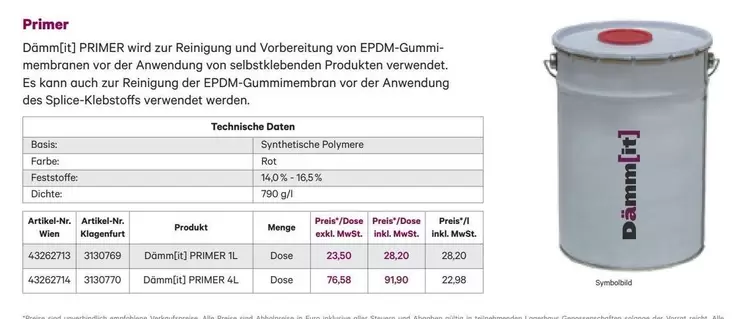 Dämm[it] PRIMER S
