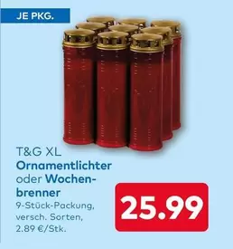 Ornamentlichter oder Wochenbrenner