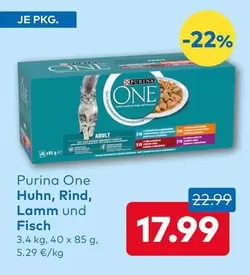 Huhn, Rind, Lamm und Fisch