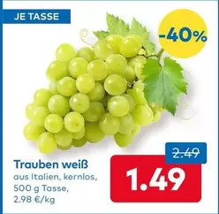 Trauben weiß