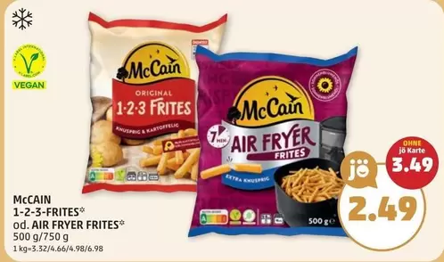 Vegan - 1-2-3-FRITES od. AIR FRYER FRITES