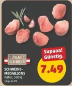 SCHWEINS-MEDAILLONS natur
