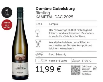 Riesling KAMPITAL DAC 2025