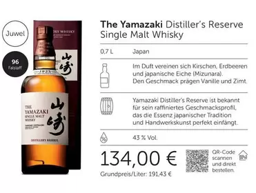 The Yamazaki Distiller's Reserve Single Malt Whisky