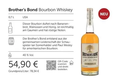 Brother's Bond Bourbon Whiskey