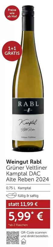 Grüner Veltliner Kamptal DAC Alte Reben 2024