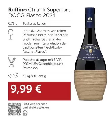 Chianti Superiore DOCG Fiasco 2024