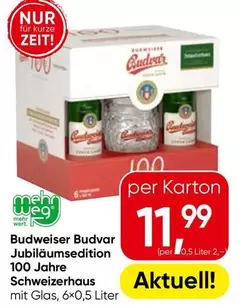 Budweiser Budvar Jubiläumsedition 100 Jahre Schweizerhaus