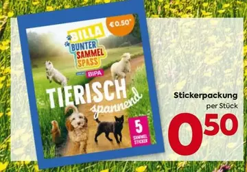 Tierisch spannend Stickerpackung