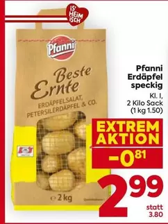 Erdäpfel speckig