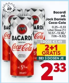 Bacardi - od. Jack Daniels Coca-Cola