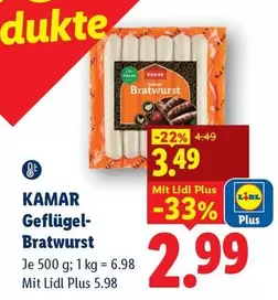 Geflügel-Bratwurst