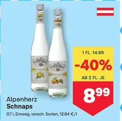 Alpenherz Schnaps