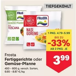 Fertiggerichte oder Gemüse-Pfanne