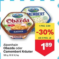 Obazda oder Camembert Kräuter