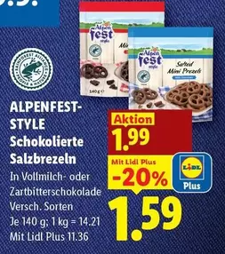 Alpen - STYLE Schokolierte Salzbrezeln