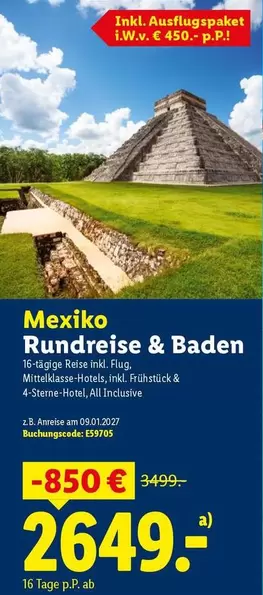 Baden - Mexiko Rundreise &