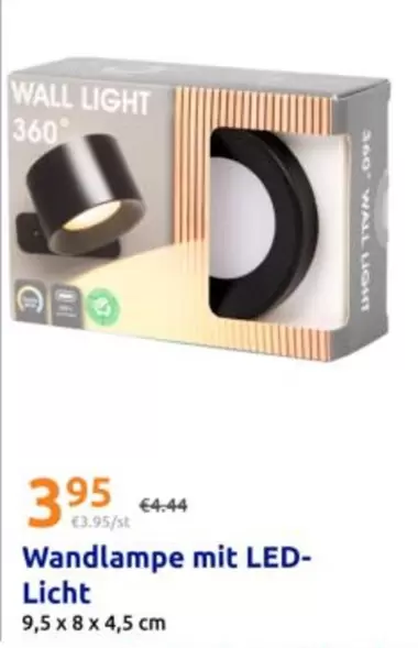 Wandlampe mit LED-Licht